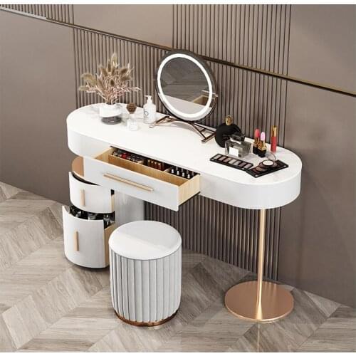 Rock board dressing table storage cabinet integrated dressing table bedroom dressing table
