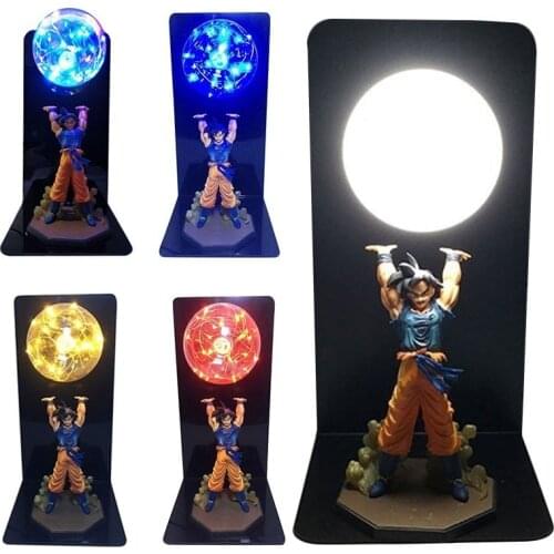 Dragon Ball Z Super Goku Figure Strength Bombs LED Table Lamp DBZ Lamp Goku Bedroom Decorative Night Light Collection Toys
