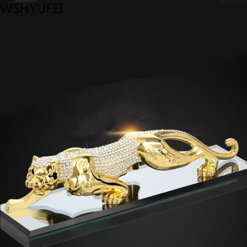 Traditional Tiger model decoration Wealth success metal Decoration Home Office Decoration Tabletop Ornaments Car accessories