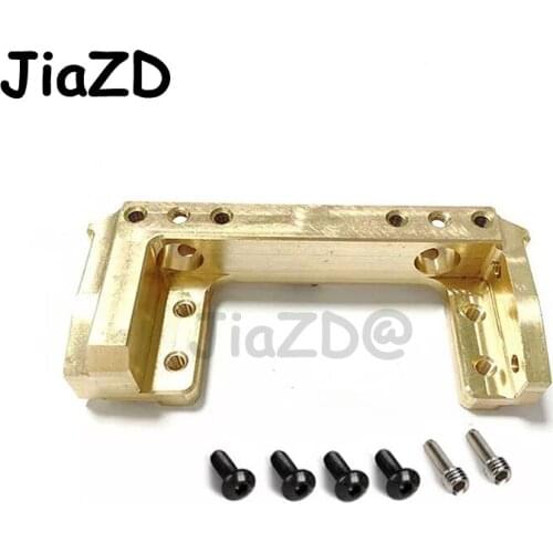 1PCS 85g Brass Front Bumper Mount Servo Stand for 1/10 RC Crawler Axial SCX10 II 90046 Upgrade Parts JiaZD Y90