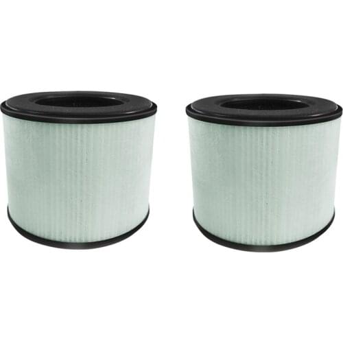 2-Pack Upgraded BS-08 3-In-1 Filter Replacement Compatible for PARTU Air Purifier, Better Pet Dander and Odor Control
