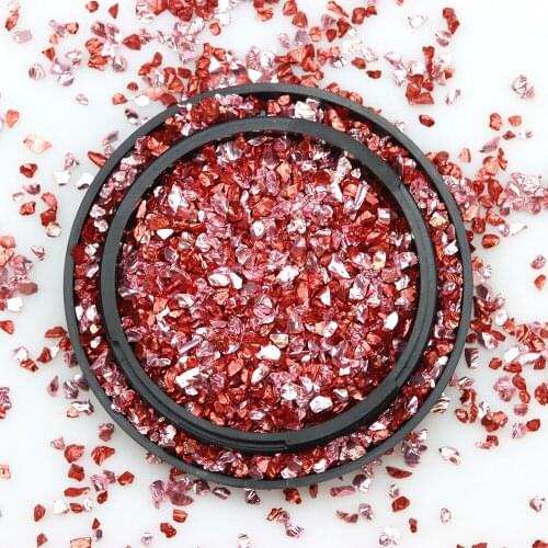 25g/Multicolor Nail Art Charm Gold And Silver Sand Glass Gravel Epoxy Resin Mold Filled Crystal Decoration Painting Material