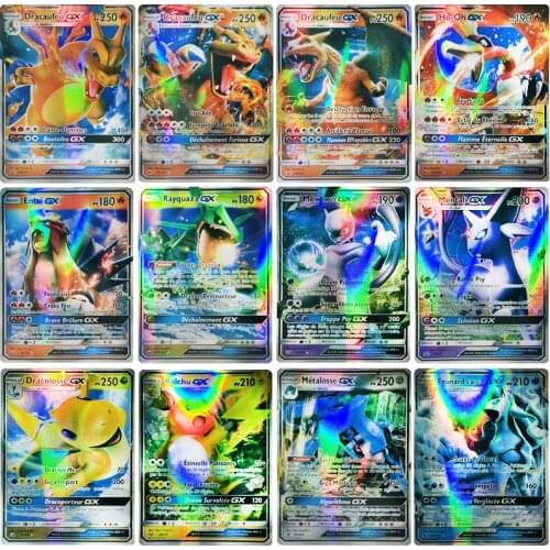 300Pcs No Repeat Pokemon French Card Shining TAKARA TOMY Cards Game TAG TEAM VMAX MEGA EX GX Battle Carte Trading Children Toy
