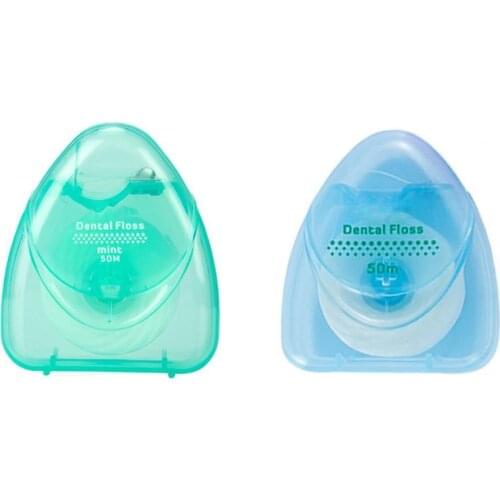 50M Portable Cleaning Multifunctional Interdental Teeth Clean Family Care Dental Floss Oral Care Dental Floss Supplies with Box