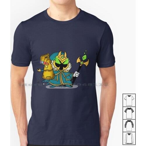 Infinity Gauntlet Veigar T Shirt 100% Cotton Yordle Moba Gaming Nerdy Infinity War Riot Games Wizard Arcade Final Veigar