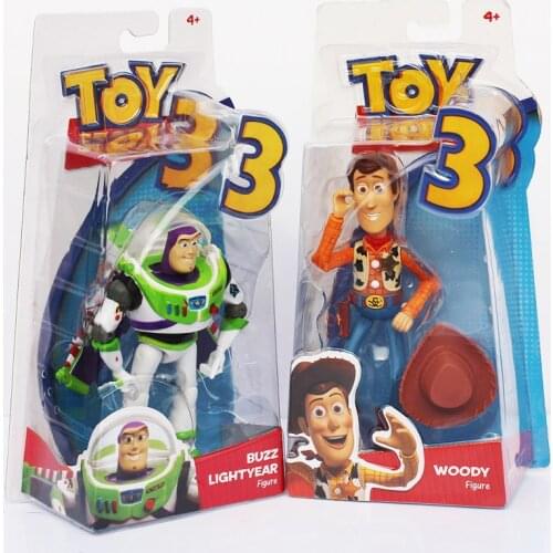 18cm Toy Story 4 Woody Buzz Lightyear Robot Cowboy Funny PVC Action Figure Model Toys Doll Gifts For Children