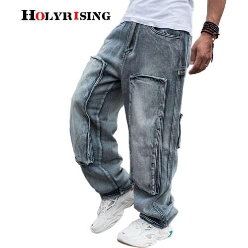 Мужские широкие джинсы Holyrising China At AliExpress