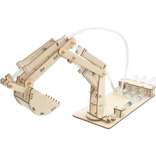 STEM Toys for Kids Educational Physical Science Experiment Technology Toy Set DIY Hydraulic Excavator Model Toys