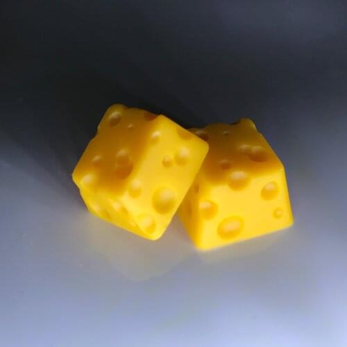 Handmade Resin Keycap For MX Switch Mechanical Keyboard Cheese Cake Key Caps OEM And Cherry R4 Profile