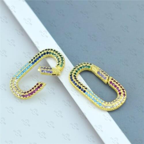 Pendant Clasps Opening Sprial Clasps for DIY Hand Made Necklace Bracelets Punk Jewelry Accessories Jewelry Making Supplies