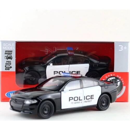 Welly DieCast Model/1:36 Scale/2016 Dodge Charger Pursuit R/T Police Toy/Pull Back Educational Collection/Gift For Children