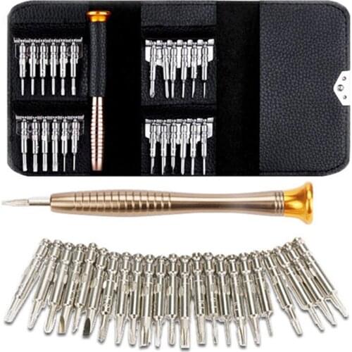 1 Set 25 In 1 Screwdriver Set Mobile Phone Repair Tools Kit Portable Notebook Tablet Phone Screwdriver Bit Repair Tool Sets