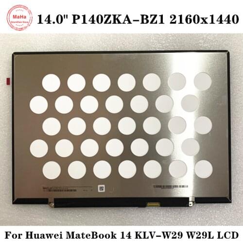 New original 14 inch For Huawei MateBook 14 LCD screen assembly KLV-W29 W29L IPS display P140ZKA-BZ1 2160*1440 2K Fully Working