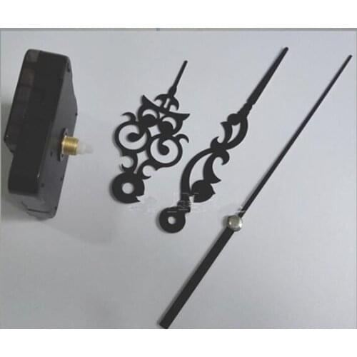 New Retro Black Hands Quartz Clock Movement Mechanism Parts Repair Replacing DIY Essential Tools Set Silent