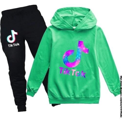 Girls Clothes Tik Tok Baby Long Sleeve Hoodies T Shirt +Pants for Girls Winter Set Outfits 2Pcs Girls Christmas Clothes Set