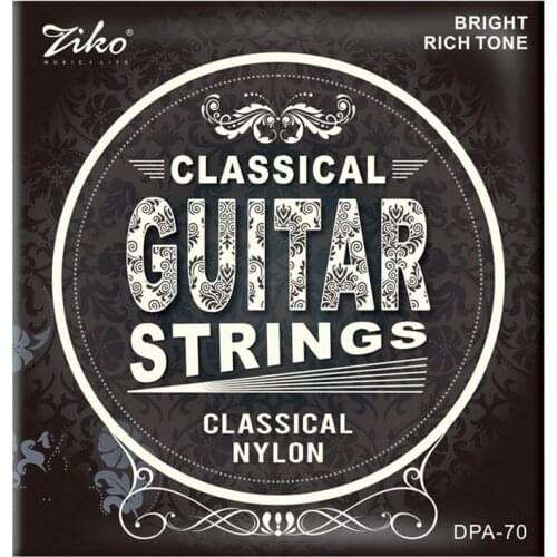 Ziko Dpa-70 Classical Guitar Strings Nylon Core Silver Plated Copper Wound High Tension