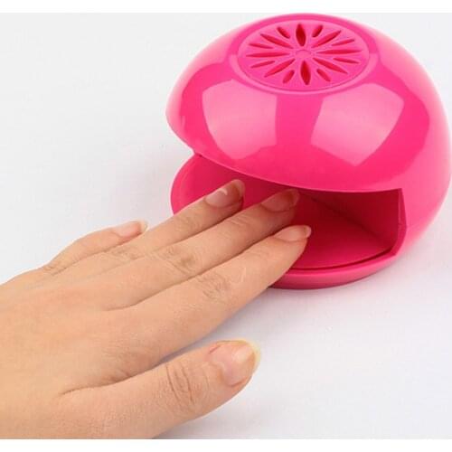 Nail Dryer Durable Cute Finger Toe Nail Art Tip Polish Blower Dryer Eco-Friendly Pink
