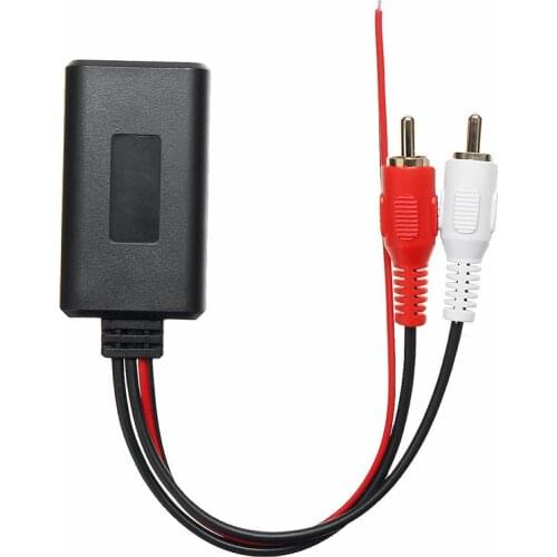 Tefanball Universal Car Wireless Bluetooth-compatible Module 2 RCA AUX IN Audio Music Adapter Connector for Truck Auto