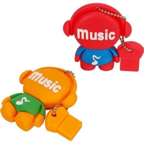 Silicone cle usb flash drives 32GB 16GB Musician pendrive 128GB pen drive 64GB memoria usb stick 8GB 4GB chiavetta usb disk gift