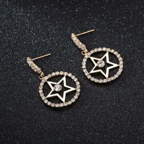 YFJEWE Shiny Crystal Rhinestone Long Drop Dangle Earrings New Design Fashion Statement Jewelry For Women Gift Brincos E542