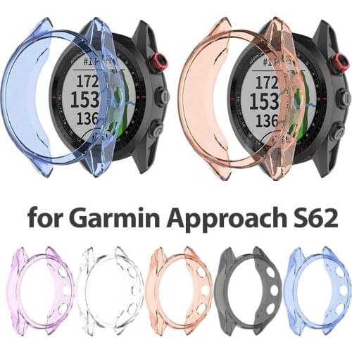 Protective case for Garmin Approach S62 High Quality TPU cover slim Smart Watch bumper shell for Garmin Approach S62 GPS