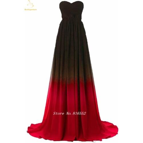 Bealegantom Sexy Gradient Long Evening Dresses 2019 With Sweetheart Lace Up Formal Prom Party Gown Vestido Longo QA1521