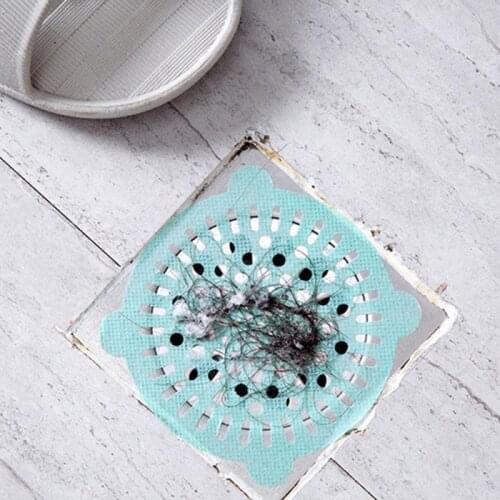 10pc/Lot Anti-blocking Floor Drain Mat Sticker Disposable Hair Filter Strainer Sticker Bathroom Shower Drain Net Hair Stopper