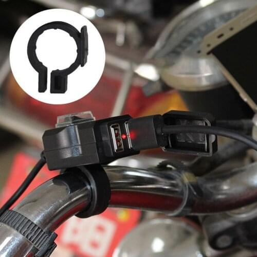 12V-24V Dual USB Motorbike Motorcycle Handlebar Charger Adapter Waterproof Power Supply Socket for iphone samsung huawei