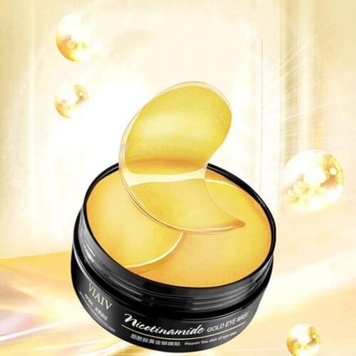 30 Pairs Niacinamide Golden Eye Mask Moisturizing Improves Dry Skin Remove Wrinkl Hydration Skin Care Tools