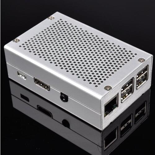 Raspberry Pi 3 Aluminum Case Silver Case Metal Enclosure for RPI 3 Model B Compatible with Raspberry Pi 3 Model B