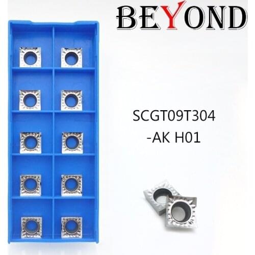 BEYOND SCGT 09T302 09T304 09T308 SCGT09T302-AK SCGT09T304-AK SCGT09T308-AK H01 Copper Aluminum Carbide Inserts Lathe Tools CNC