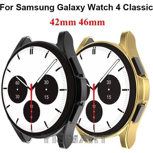 TPU Case For Samsung Galaxy Watch 4 Classic 42mm 46MM Protective Case Cover Shell Replacement Accessories Frame Bumper