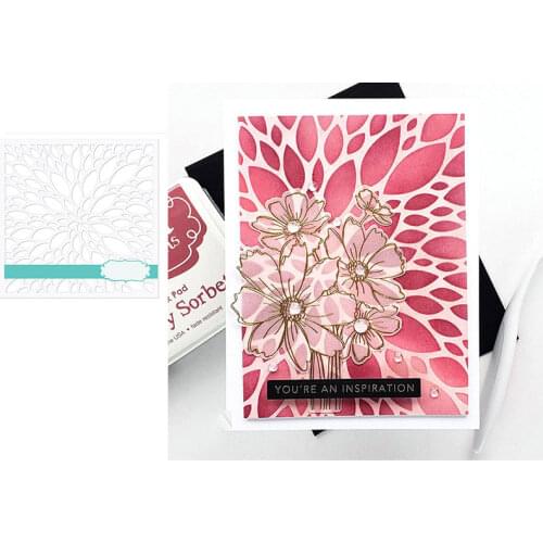 Divergent Flower Leaf Background Decoration Metal Cutting Stencil DIY Scrapbooking Easter Craft Embossing Stencil Make Albums