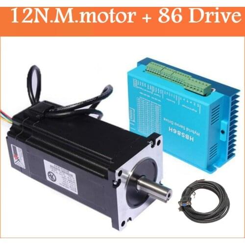 Nema 34 Stepper Motor Driver Servo Motor 86HSE12N+HBS86H Closed-loop step motor 12NM Nema34 86 Hybrid closed loop 2-phase