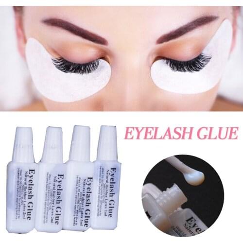2ml White False Eyelash Glue Mini Stick Double Eyelid Paste Eyelash Glue Lash Adhesive Gift Flat Tube Plastic Eyelash Glue