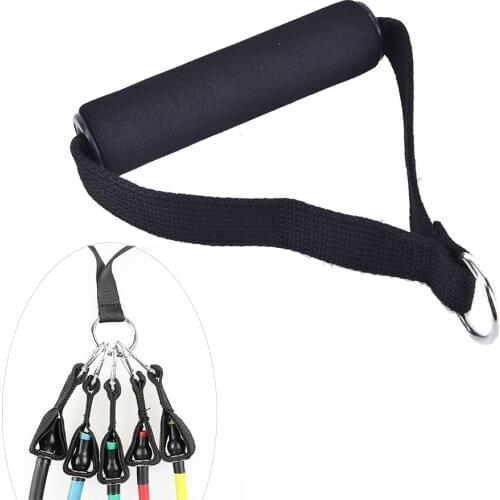 1pcs Fitness Resistance Bands Tubes Handles Natural Latex Band Accessories For Stretch Exercise Band Training Black Gym Power