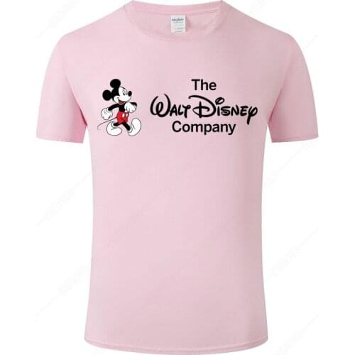 Disney Mickey Mouse Mens and Womens Summer Cotton T-shirt Casual Fashion Short Sleeve Trendy Printed Brand Top Asian Size