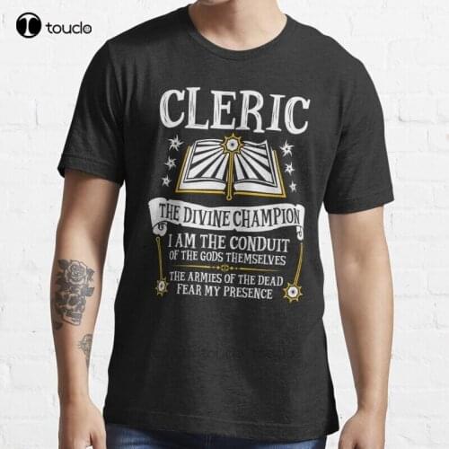 New Cleric The Divine Championship Dragons (Black) T-Shirt Cotton Men Tee Shirt