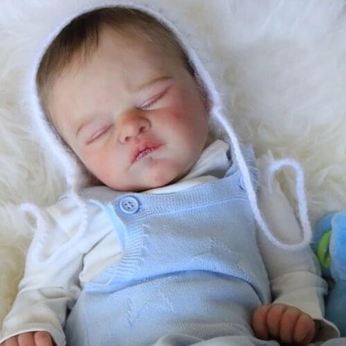 19Inch Reborn Baby Doll Kit Jonah Fresh Color Soft Realistic DIY Doll Kit Diy Toy Birthday Gift for Children Drop Shipping