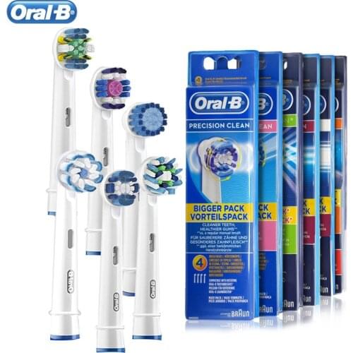 Oral B Electric Toothbrush Heads Soft Bristle 3D White Precision Clean Cross Action Floss Action Replacement Tooth Brush Head
