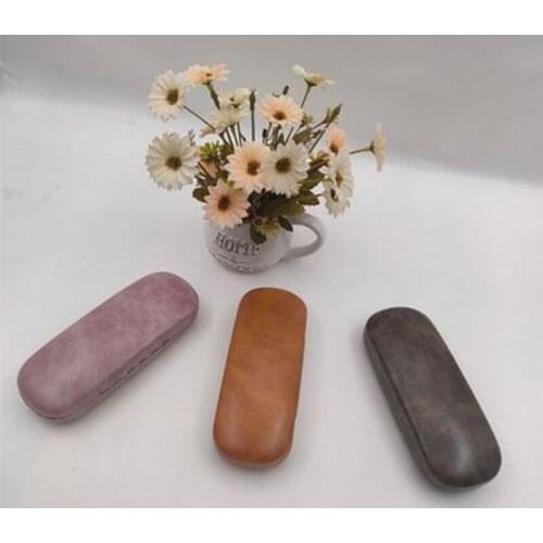 Simple Classic Portable Anti-pressure Sunglasses Case Women Men Fashion Reading Glasses Protector Storage Iron Box