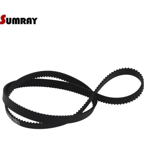 SUMRAY Timing Belt GT2-494/500/520/524/528/540/544/550/600/606/610mm gt2 Fiberglass Belt 6/10mm Belt Width Closed Loop Rubber 2G