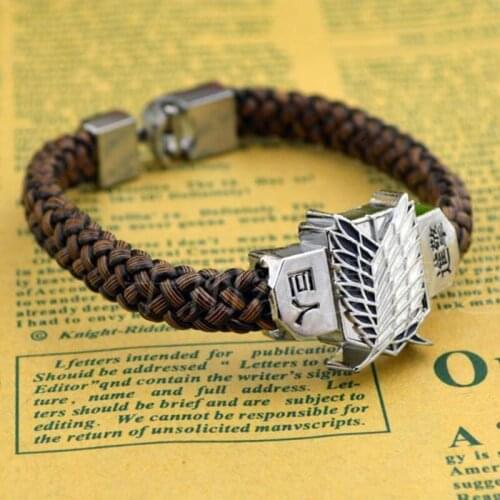 Shingeki no Kyojin Attack On Titan Giant bracelet hand-rope bracelet student long paragraph allen