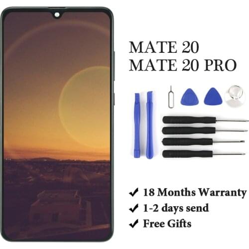 1PC Replacement LCD For HUAWEI MATE 20/20 lite/20 pro/20X Display Touch Screen Digitizer No Dead Pixel FOR HUAWEI MATE 20 LCD