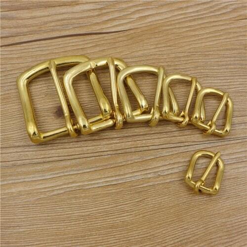 Solid brass women leather belt pin buckle bag backpack hardware accessories 10pcs/lot