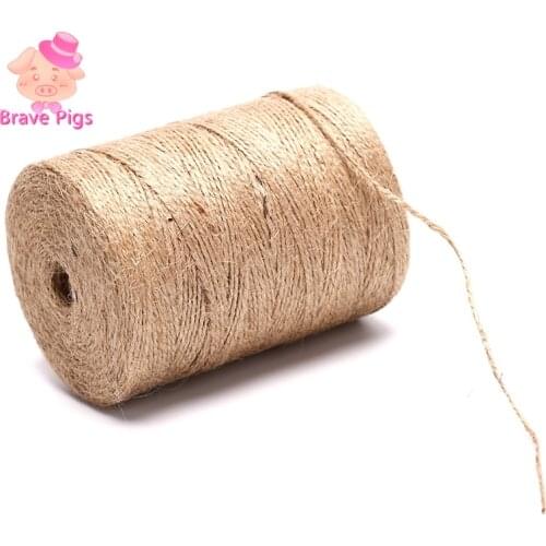 100m Handmade Hemp Linen Cords Rope To Tie Burlap Twine Rope String DIY Craft Decoration Cuerda Yute Corde Chanvre