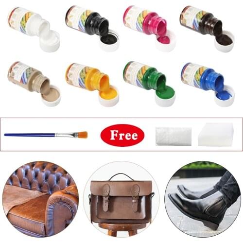 Leather Refurbishing Cleaner Repair Cream Advanced Leather Repair Gel Car Seat Home Leather Complementary Color Repair Paste20ml