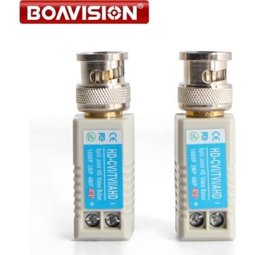 10Pairs Twisted BNC CCTV Video Balun Passive Transceiver Cat5 CCTV UTP 200M Range For HD 720P HDCVI/AHD/HDTVI Camera