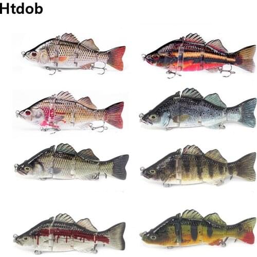 140mm 63g Sea fishing lifelike hard bait sinking Rattle Sound swimbait 4 sections big mulit jointed lure Wobblers Crankbait