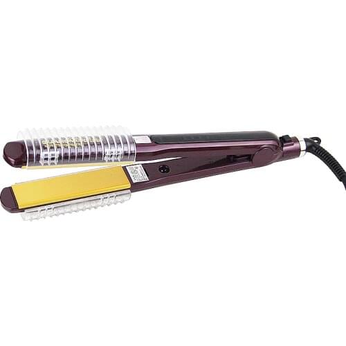 2in1 ceramic coating hair straightener fast heating lengthened multifunctional hair straightener for dry wet hair